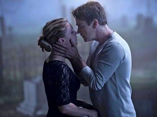 Anna Paquin as Sookie Stackhouse and Stephen Moyer as Bill Compton on the series finale of "True Blood."