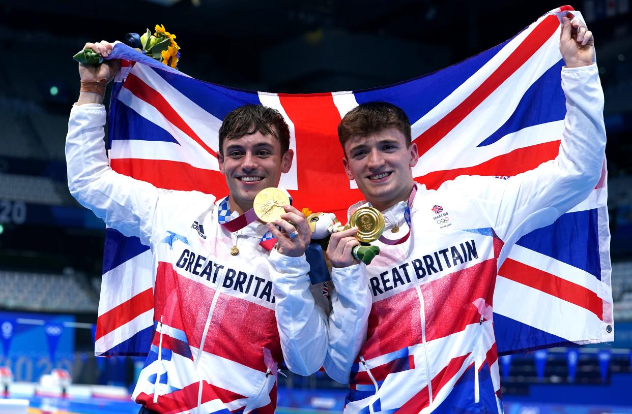 Tom Daley and Matty Lee won gold in Tokyo (Adam Davy/PA) (PA Wire)