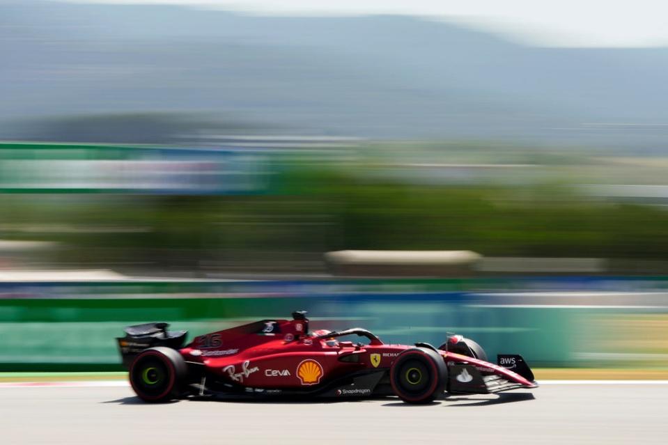 Charles Leclerc went fastest in qualifying (Manu Fernandez/AP) (AP)