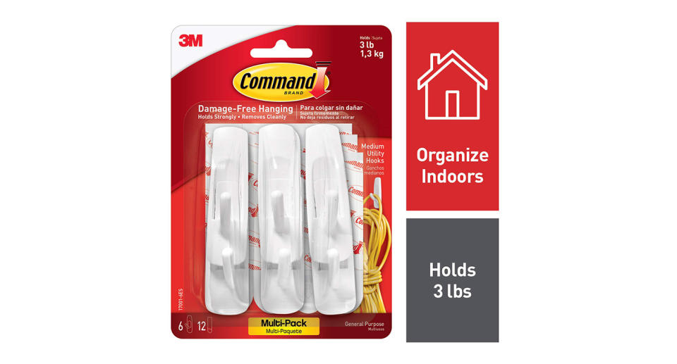 Command 17001-VP-6PK Medium Hooks Value Pack: Was £6.00, now £4.20