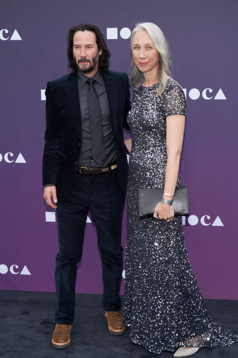 Keanu Reeves et Alexandra Grant en mai 2019. Image via Getty Images.