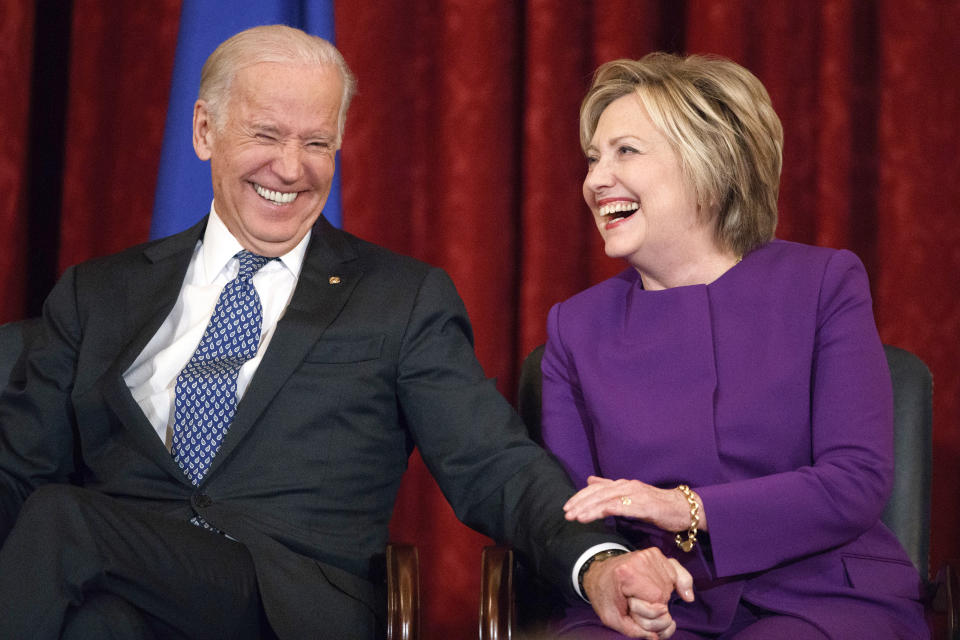 Joe Biden and Hillary Clinton