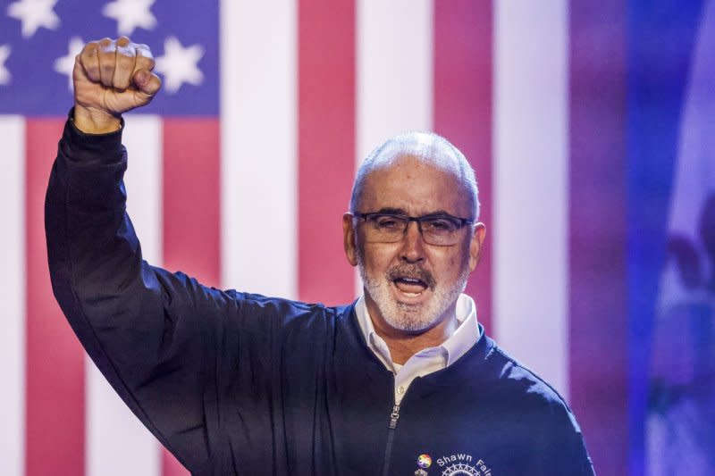 UAW President Sean Fain said the Union was "going to organize like we've never organized before" following the strike that won record contracts for autoworkers at Stellantis, GM and Ford. File Photo by Tannen Maury/UPI