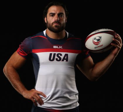 Nate Ebner is on hiatus from the New England Patriots to play rugby in the Olympics (Getty Images).