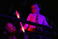 <p>A child in the audience watches a show on the last day of the Ringling Bros. and Barnum & Bailey circus at Nassau Coliseum in Uniondale, New York, May 21, 2017. (Lucas Jackson /Reuters) </p>