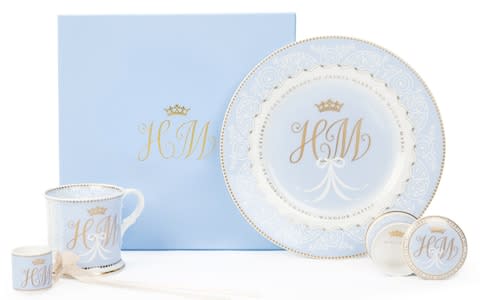 the official range of commemorative china to mark the wedding of Prince Harry and Ms Meghan Markle - Credit: Royal Collection Trust