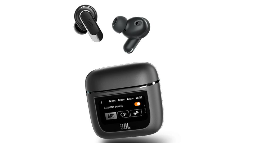 The Tour Pro 2 Earbuds in black. - Credit: JBL