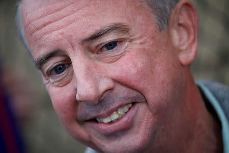 Republican candidate for Governor of Virginia Ed Gillespie speaks with reporters after voting at Washington Mill Elementary School in Alexandria, Virginia, U.S., November 7, 2017. REUTERS/Aaron P. Bernstein