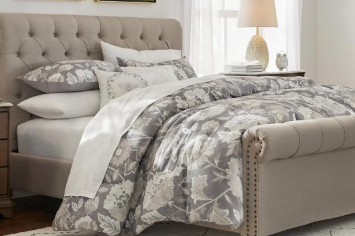 Save 40 percent on this customer favorite, which has all the pieces you need to dress up your bed. (Photo: The Home Depot)