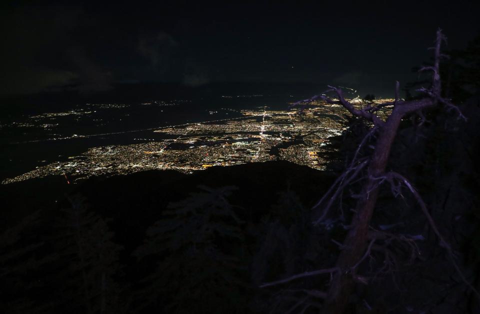 The city of Palm Springs can be seen from the Palm Springs Aerial Tramway in Palm Springs, Calif., Dec. 4, 2022. 