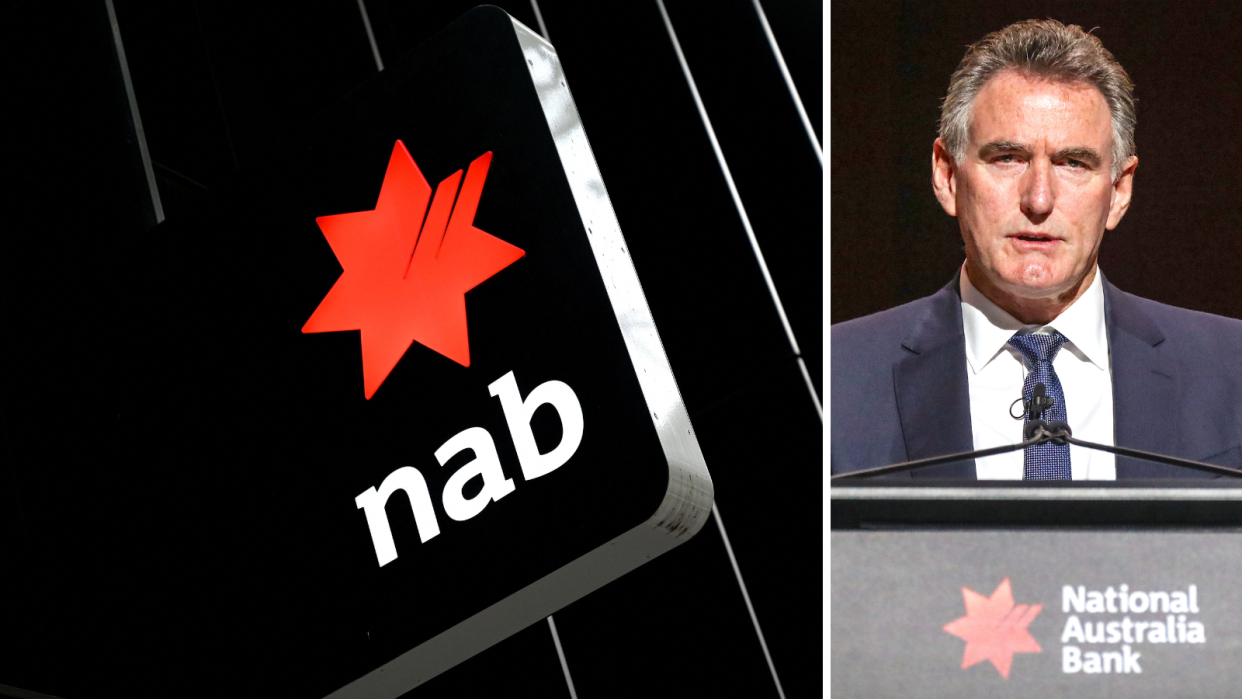 A composite image of the NAB logo and NAB CEO Ross McEwan.