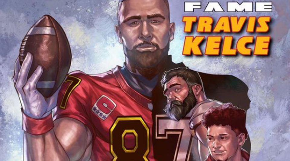 Travis Kelce is the subject of a comic book from author Ryan Frizell.