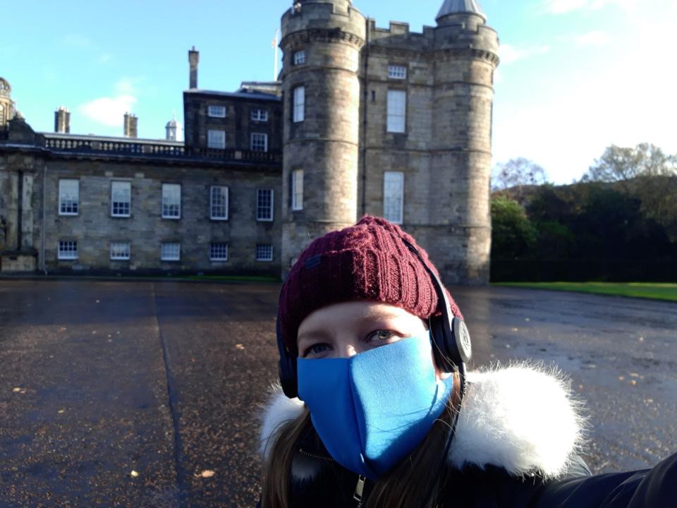 mikhaila at holyrood palace edinburgh