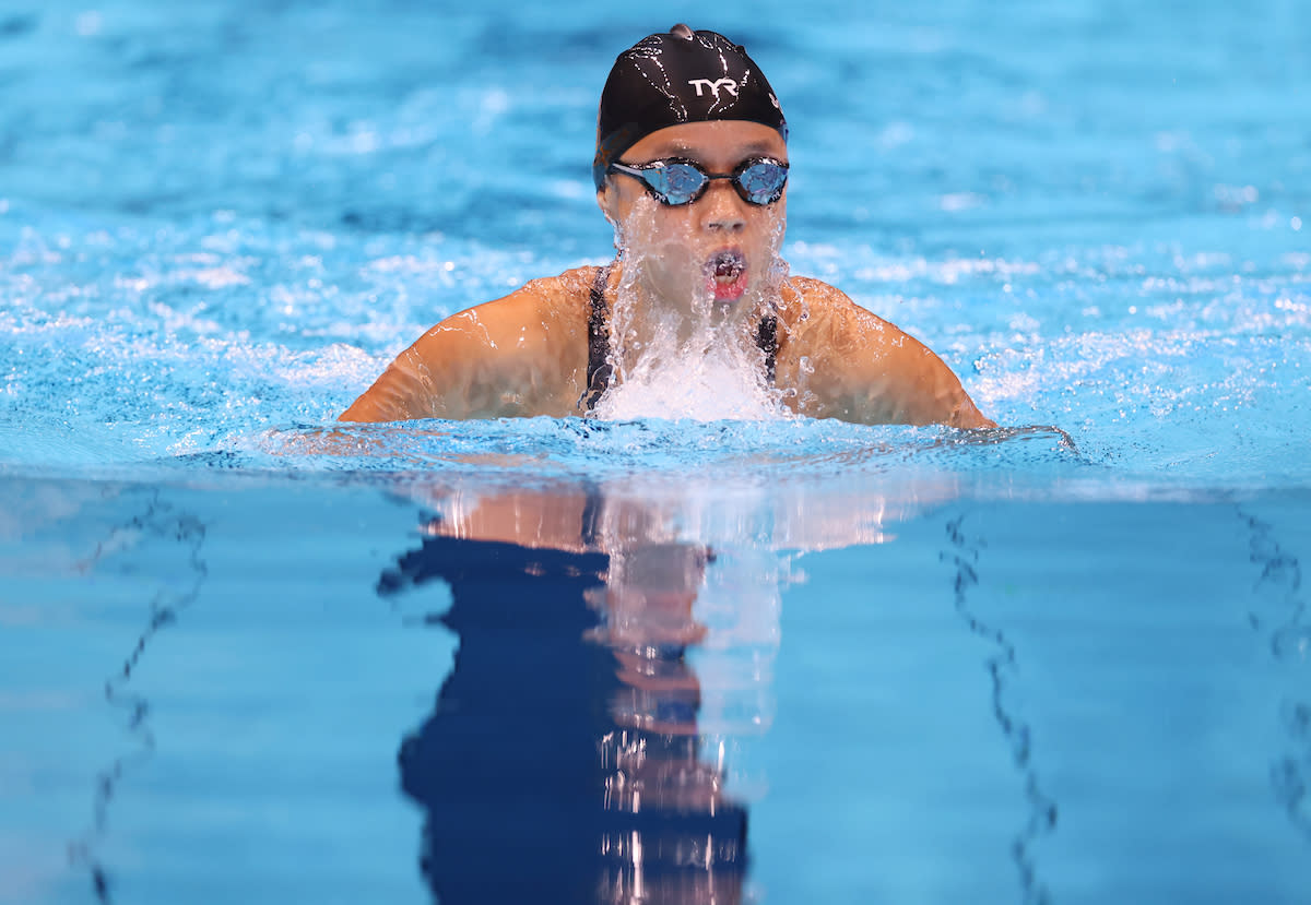 Singapore swimmer Sophie Soon competes in the women's 100m breaststroke (SB13) final at the 2020 Tokyo Paralympics, (PHOTO: Sport Singapore)