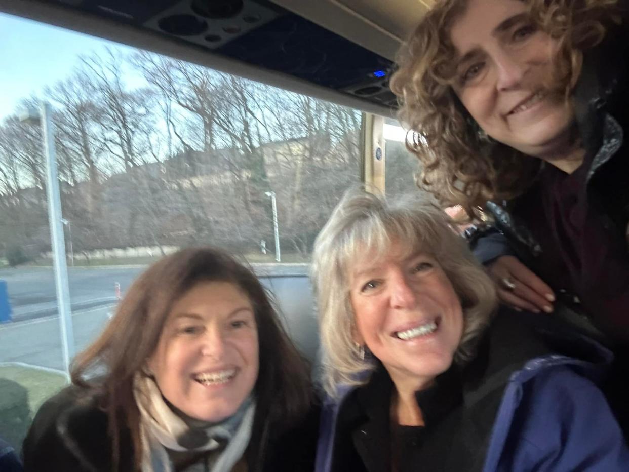 Members of the ‘Concerned Citizens of NY-03’ group on the bus heading to Washington, DC (Concerned Citizens of NY-03)