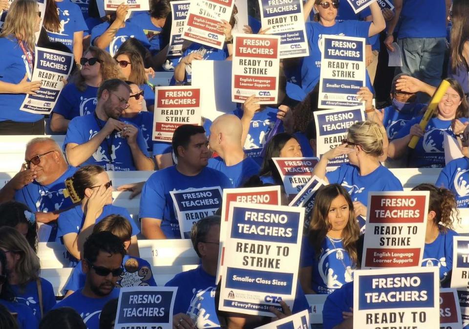 Teachers in Fresno, California.  / Credit: Courtesy: California Teachers Association