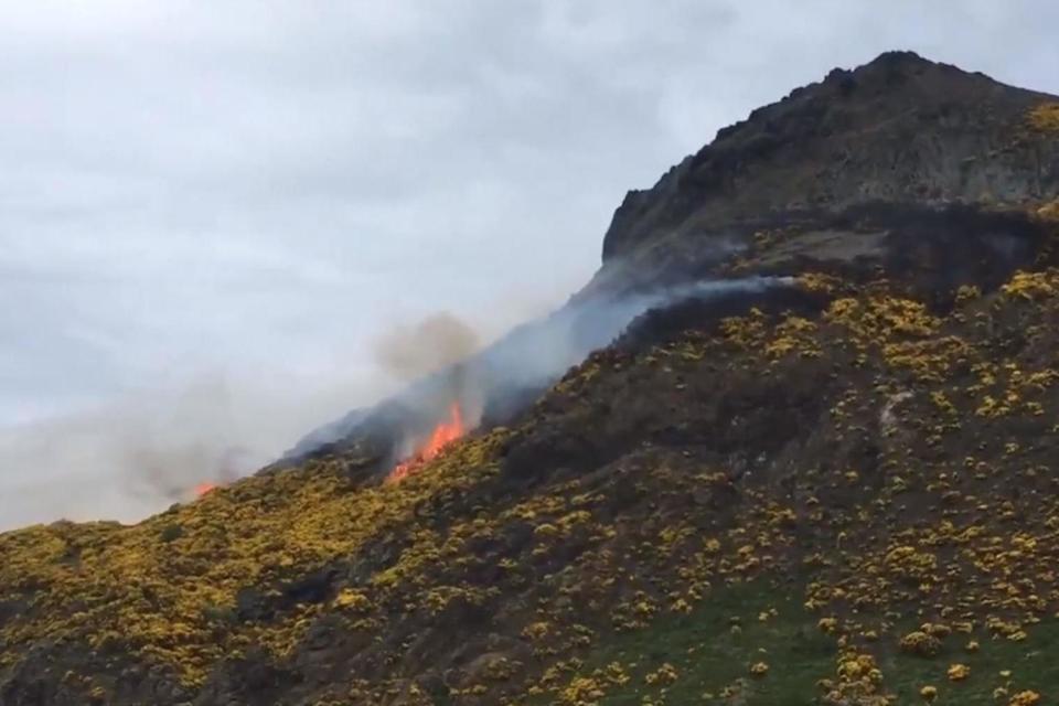 The fire broke out near to the summit: Twitter/@Shoogle_