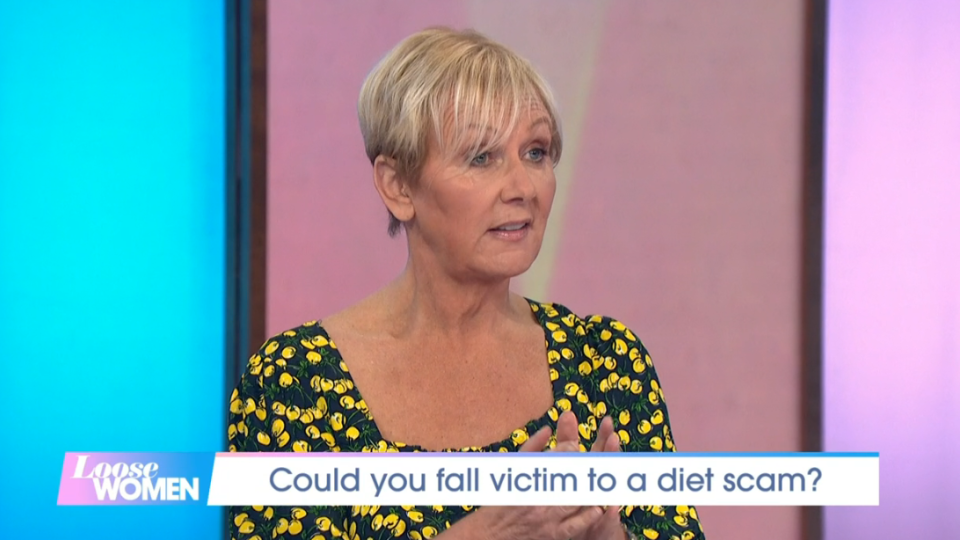 Sue Cleaver explained why she had lost weight. (ITV screengrab)