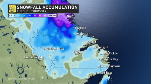 Labrador snow amounts May 21 2024