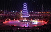 <p>Dancers perform during the closing ceremony of the Pyeongchang 2018 Winter Olympic Games at the Pyeongchang Stadium on February 25, 2018. / AFP PHOTO / Christof STACHE </p>