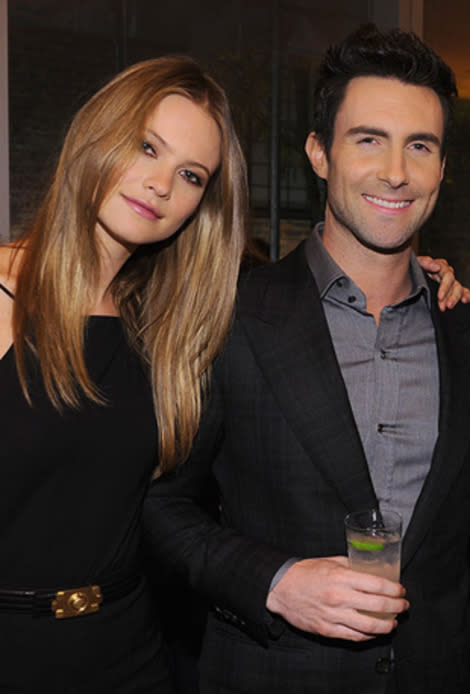 Adam Levine and Behati Prinsloo. (Courtesy of Getty Images)