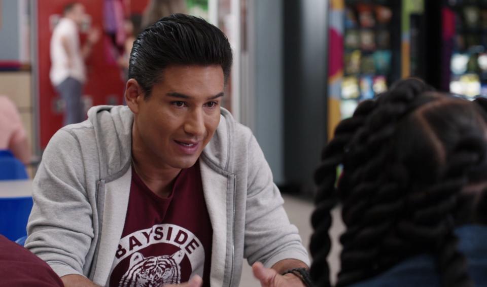 Slater talks about "Saved by the Bell: The College Years" in the "Saved by the Bell" revival