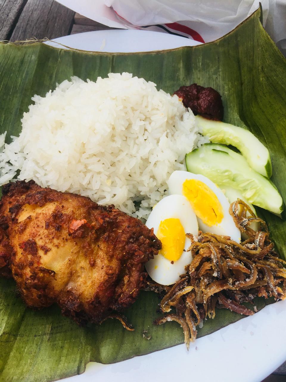 The ever popular nasi lemak dish. (PHOTO: Lion City Coffee)