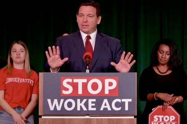 Gov. Ron DeSantis signed the "Stop Woke Act" into law in April 2022.