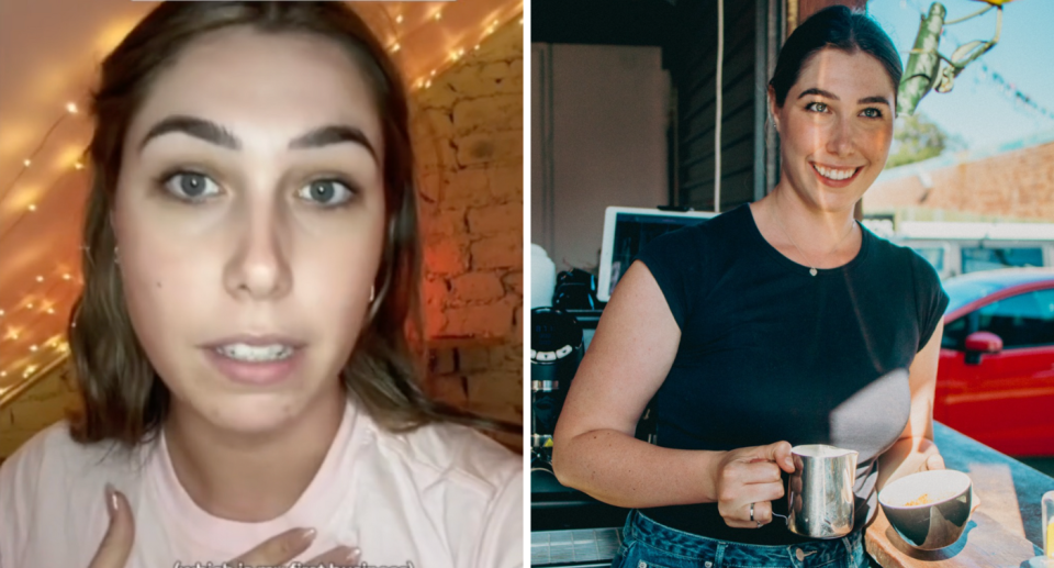 Ruby has opened up two cafes in Australia and she said you only need a month's salary to get started. (Source: TikTok/Instagram)