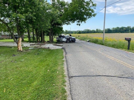 A Muncie man seriously injured in a car crash while being pursued by police in Greenfield on Tuesday now faces related criminal charges in Madison County.