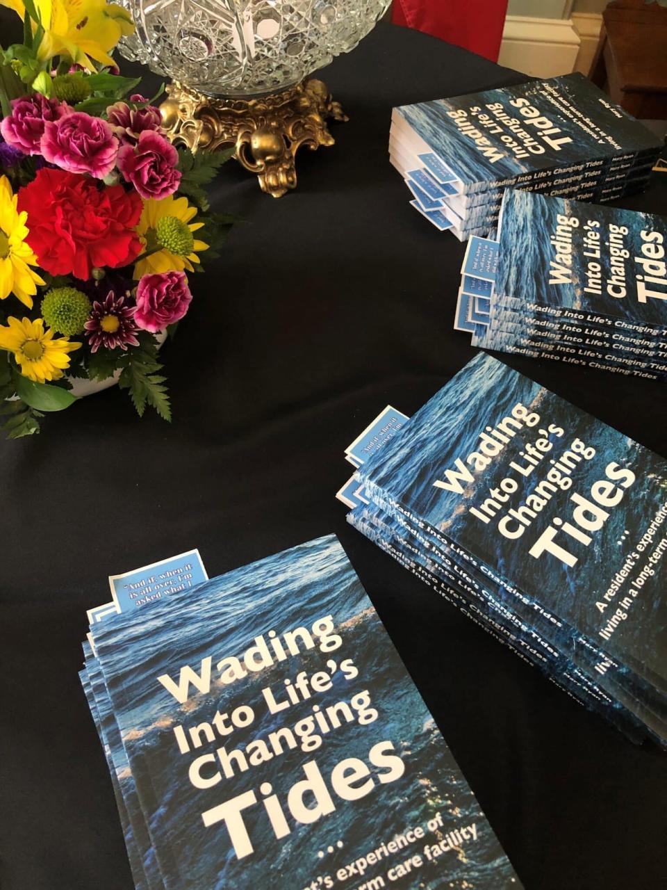 Ryan's book, Wading Into Life’s Changing Tides, details her experience moving from a hospital bed into a nursing home bed and what she has experienced since then.  