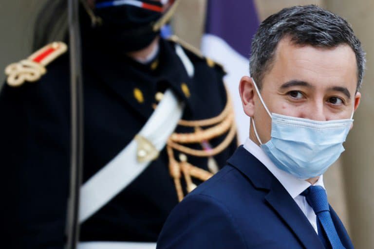 Le ministre de l'Intérieur Gérald Darmanin à la sortie de l'Elysée, le 6 janvier 2021 à Paris - Ludovic MARIN © 2019 AFP