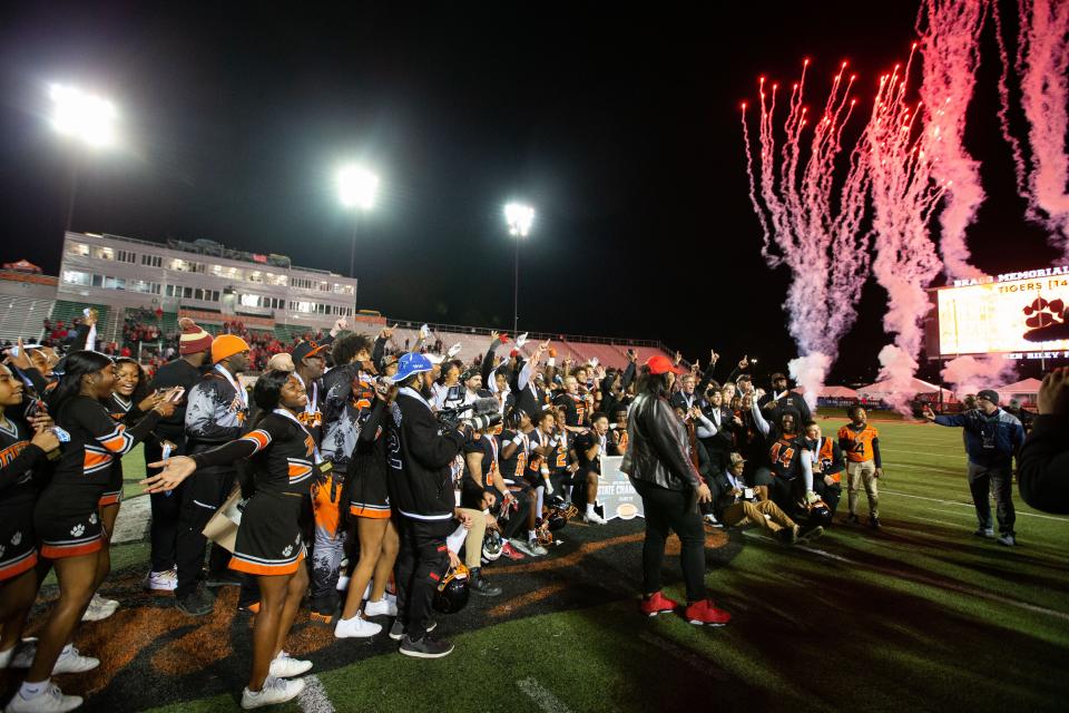 The Cocoa Tigers defeated the Bradford Tornadoes 20-6 to claim the FHSAA Class 2S State Championships title at Bragg Memorial Stadium on Friday, Dec. 8, 2023.