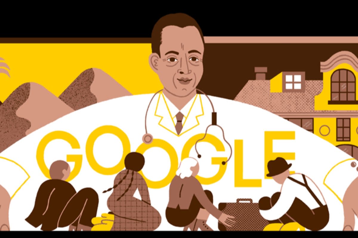 Dr Mod Helmy in the Google Doodle  (Google)