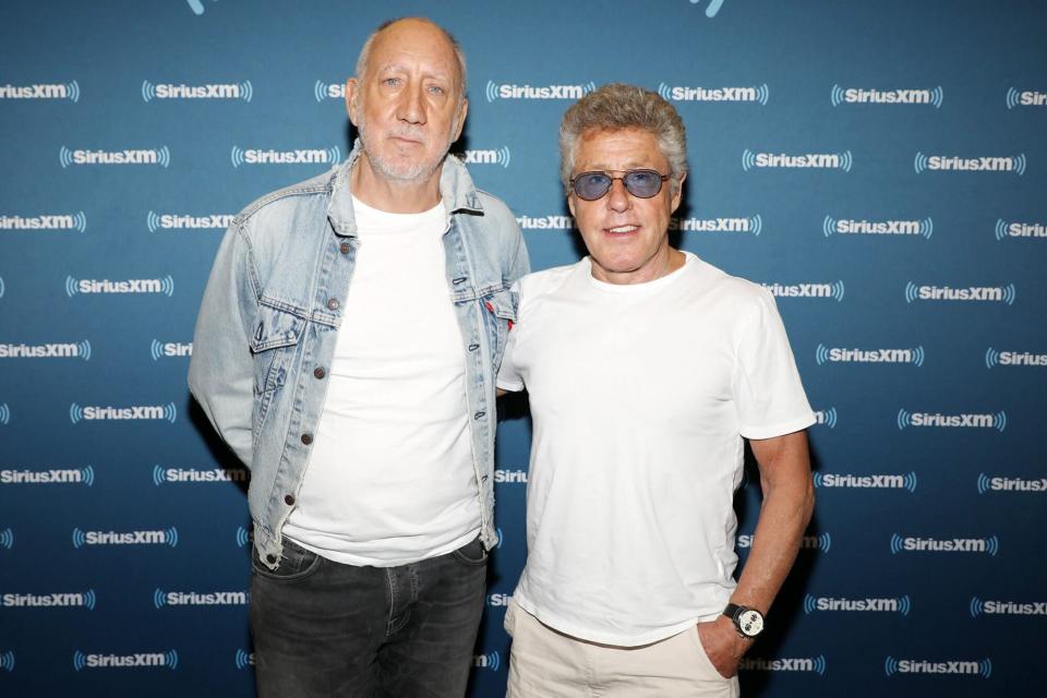 Pete Townshend and Roger Daltrey of the band 