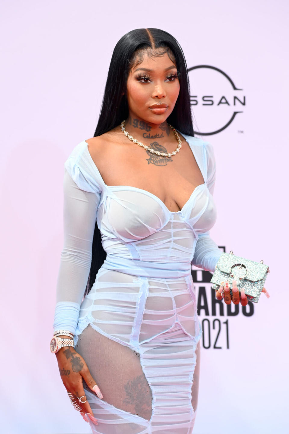 Summer Walker attends the BET Awards 2021 at Microsoft Theater on June 27, 2021 in Los Angeles, California. (Photo by Paras Griffin/Getty Images for BET)