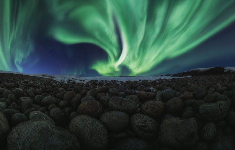 The aurorae over Teriberka, Russia.