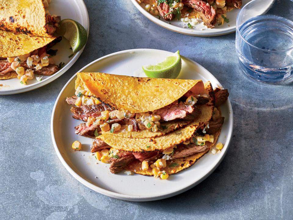 Grilled Steak and Elote Tacos