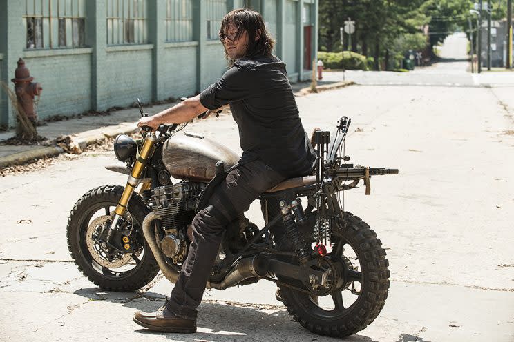 Norman Reedus as Daryl Dixon in AMC's The Walking Dead . (Photo Credit: Jackson Lee Davis/AMC)