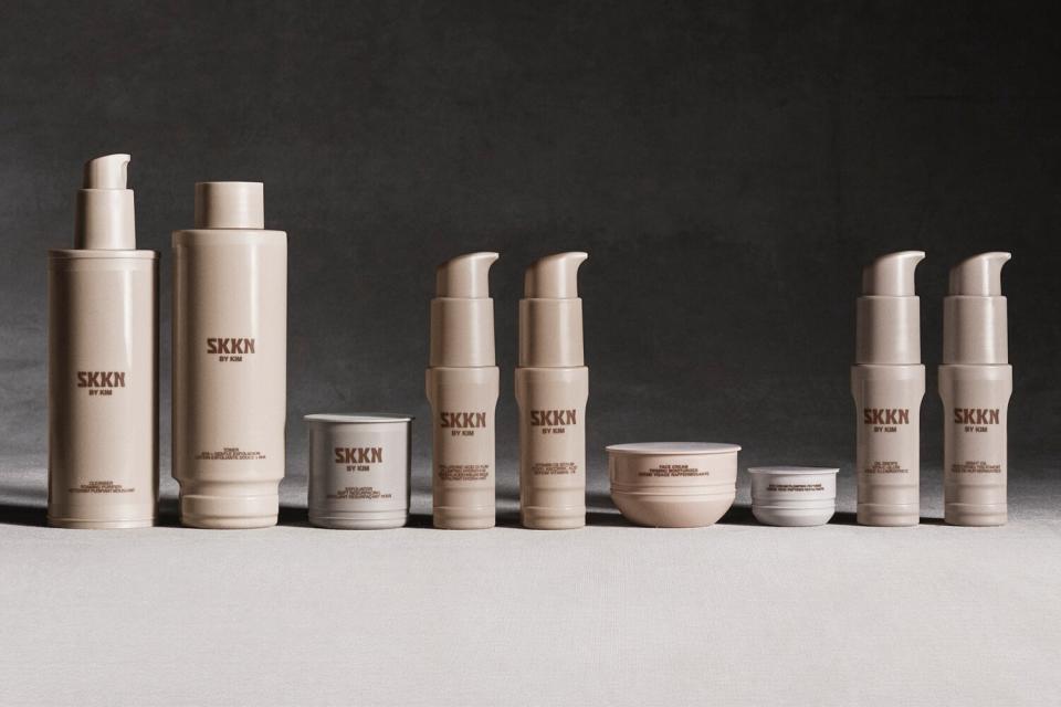 Kim Kardashian announced the launch of her new skincare line SKNN by Kim in partnership with COTY