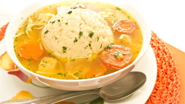 Chicken matzo ball soup