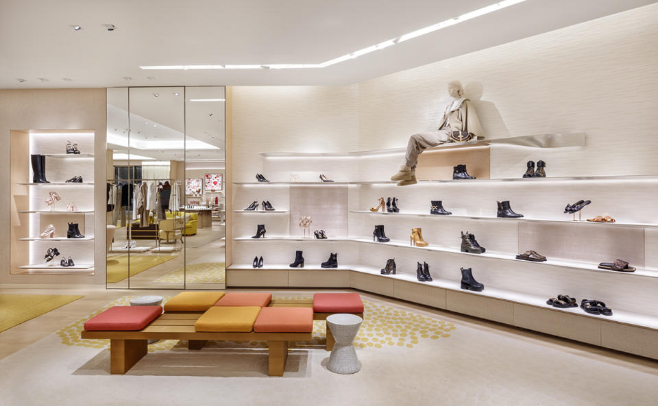 Inside Louis Vuitton’s redesigned store in Dallas. - Credit: Brad Dickson