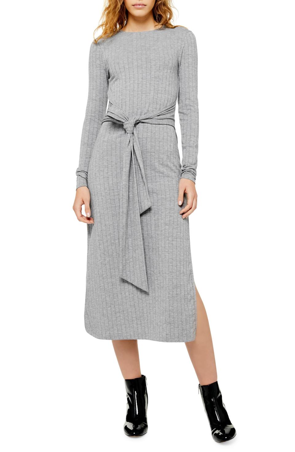 1) Knit Midi Dress