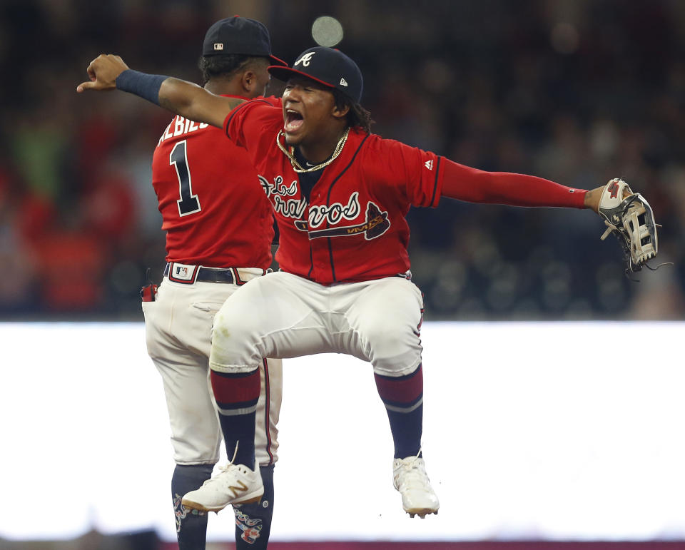 The Atlanta Braves are starting to run away in the NL East. (Photo by Mike Zarrilli/Getty Images)