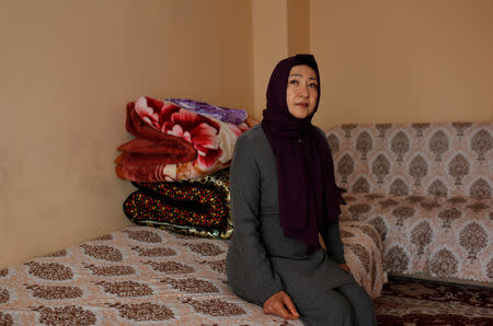 Gulbahar Jelilova, an ethnic Uighur activist from Kazakhstan, poses for a photograph in Istanbul, Turkey, November 16, 2018. REUTERS/Murad Sezer