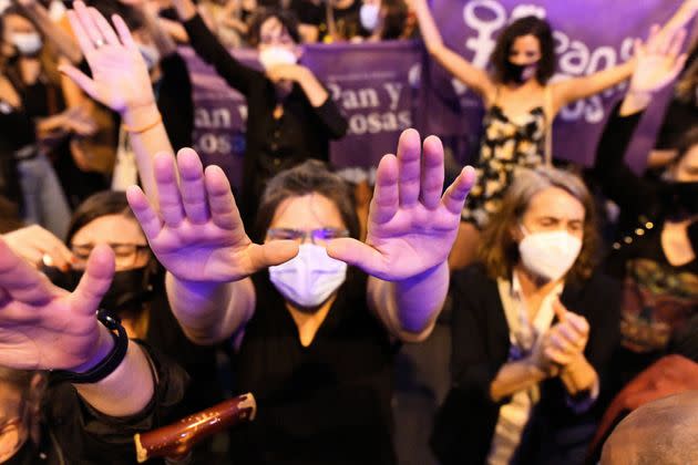 Manifestación contra la violencia de género en Madrid, en junio de 2021. (Photo: Carlos Lucas/NurPhoto via Getty Images)