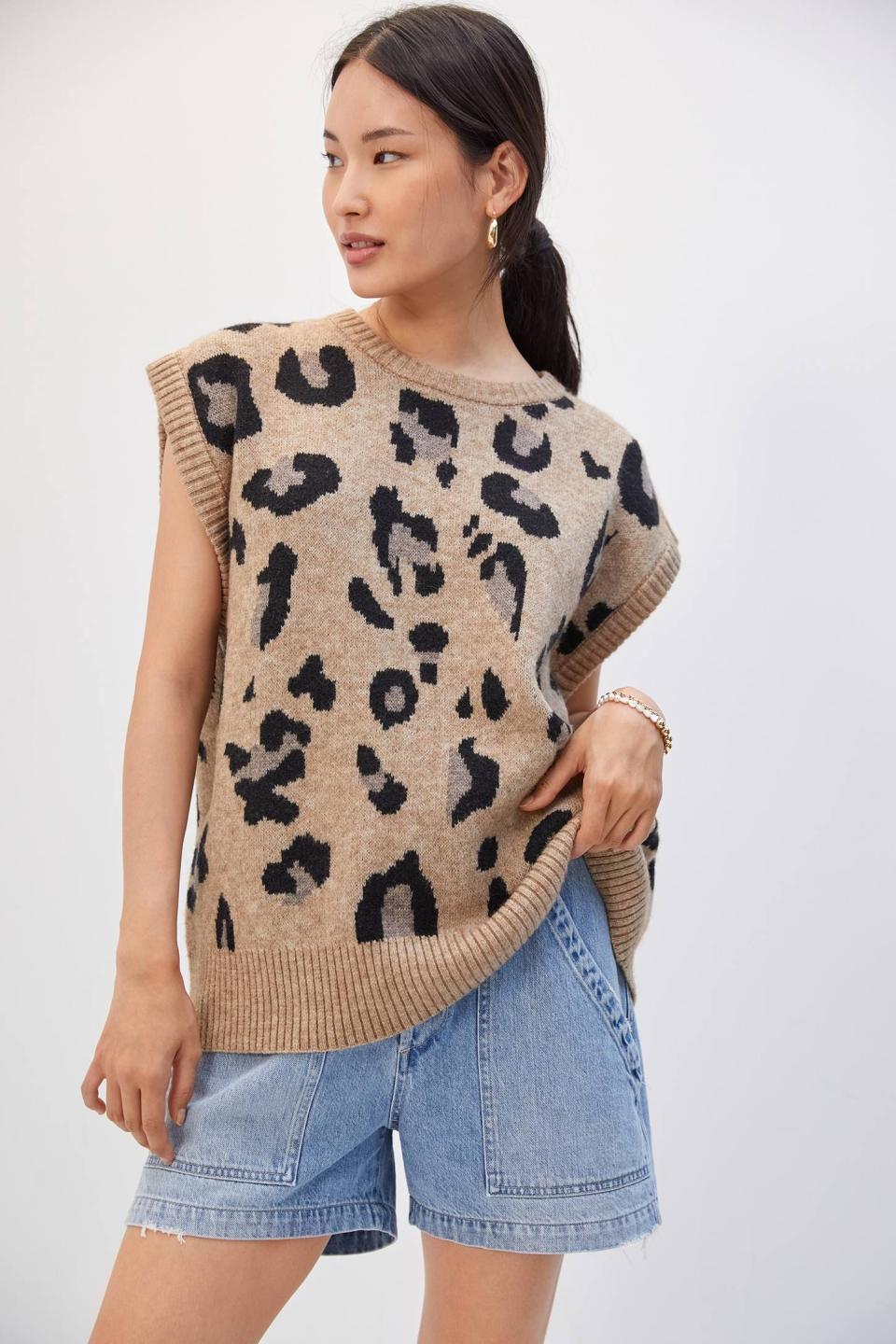 Spotted Knit Vest