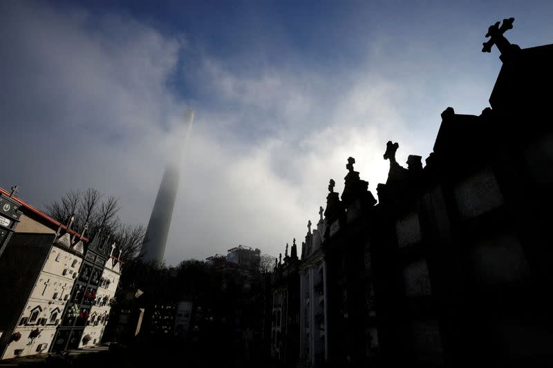 FILE PHOTO: Europe's carbon price nears the 100 euro milestone