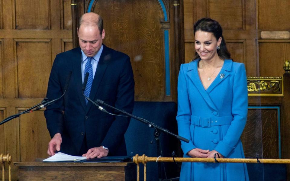 Prince William, Duke of Cambridge and Catherine, Duchess of Cambridge attend the closing ceremony of the General Assembly - Getty Images Europe 