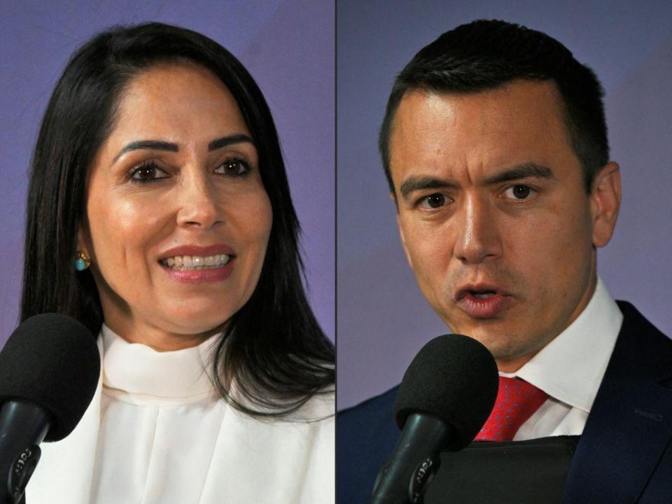 Luisa González y Daniel Noboa